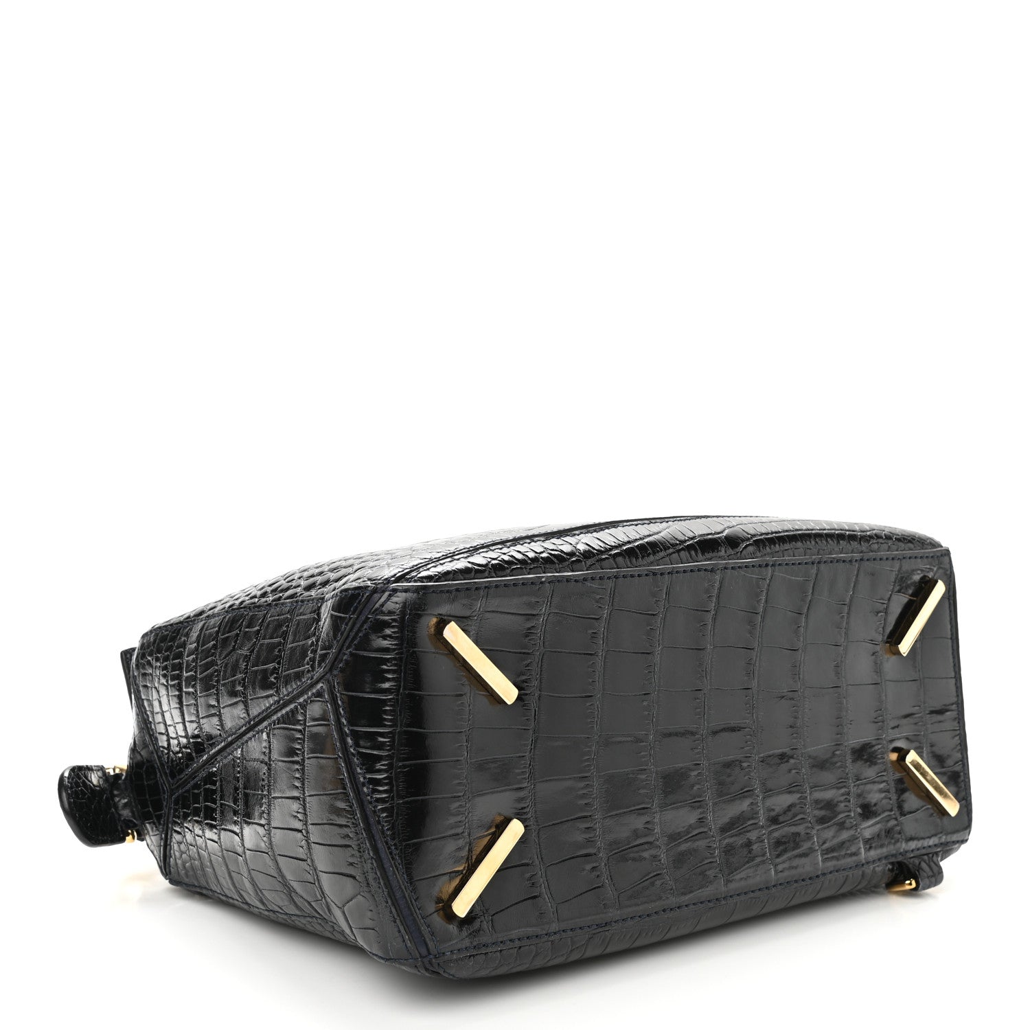 Loewe Crocodile Medium Puzzle Bag Black 4 of 9