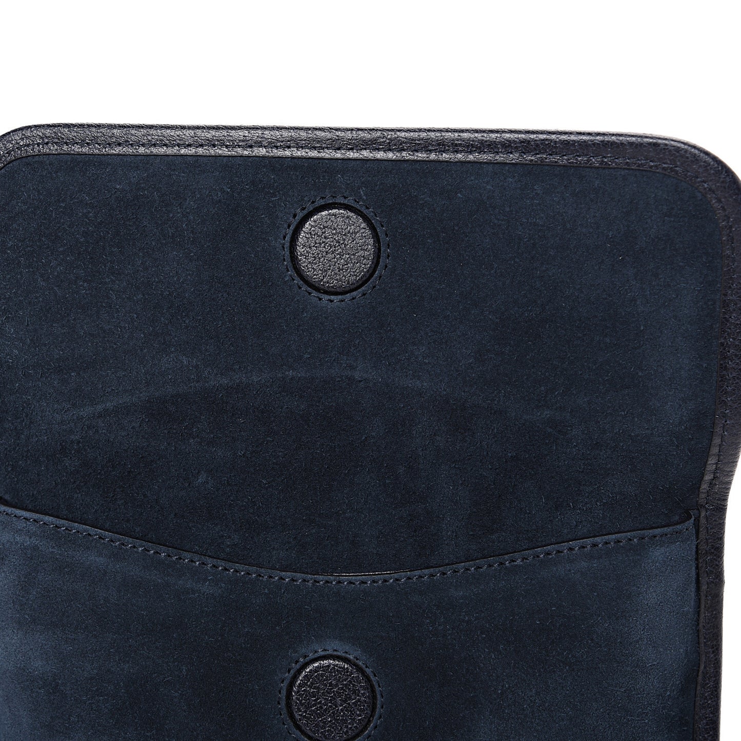 Suede Web Small Neo Vintage Double Flap Messenger Bag Blue