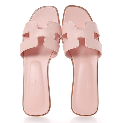Hermes Epsom Oran Sandals 41 Rose Pale 2 of 8