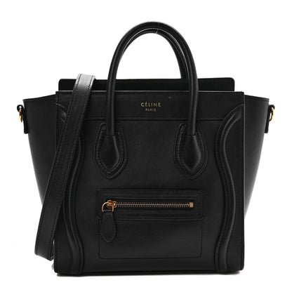 Celine Smooth Calfskin Nano Luggage Black 1 of 9