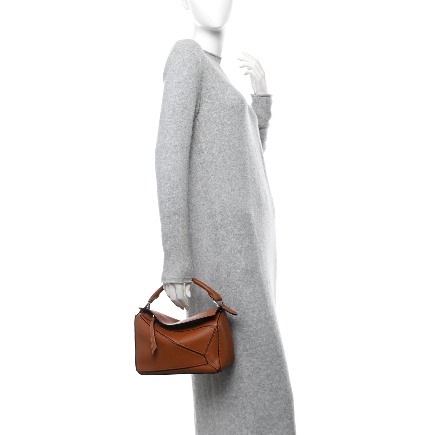 Loewe Calfskin Small Puzzle Bag Light Caramel 2 of 9