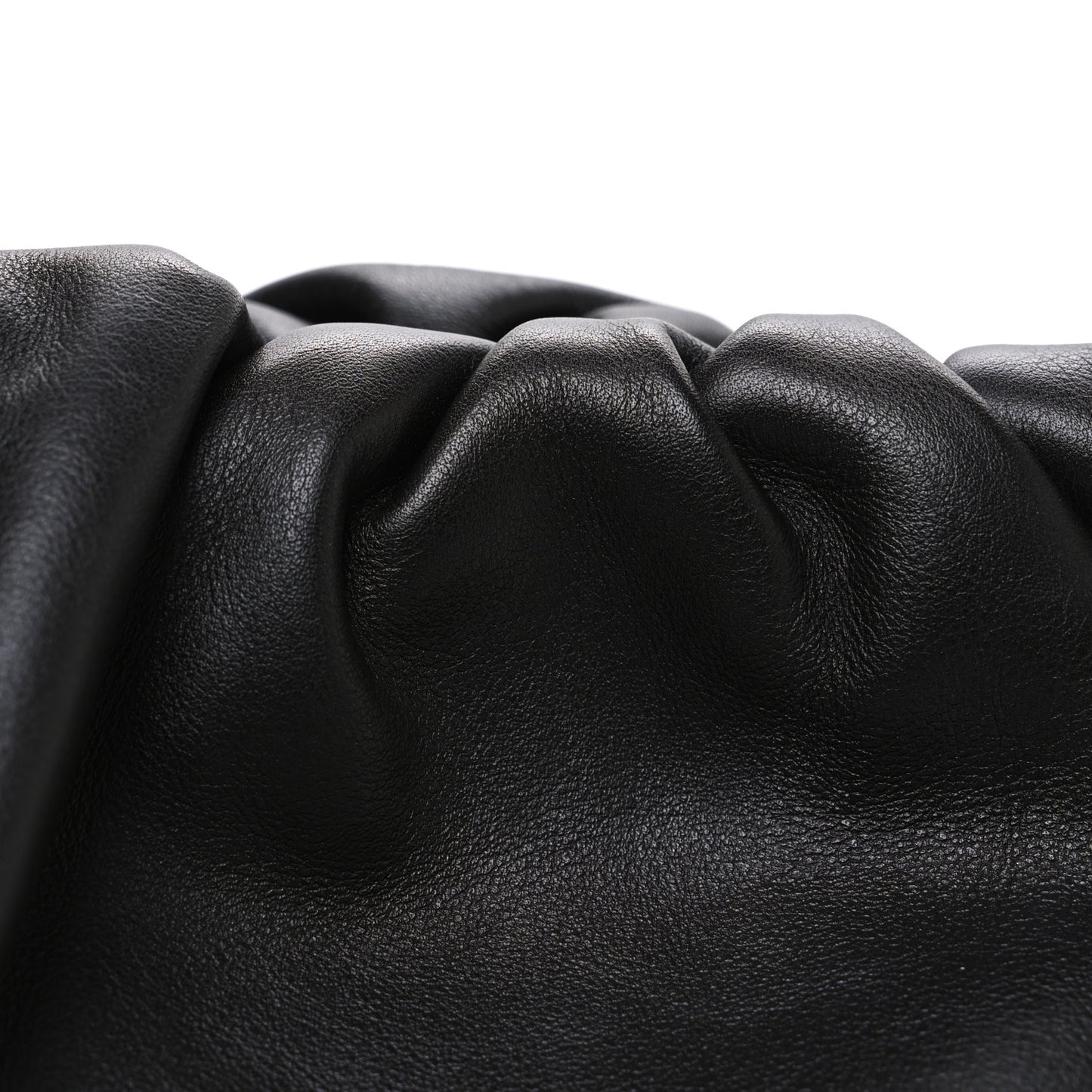 Smooth Butter Calf The Pouch Oversized Clutch Black