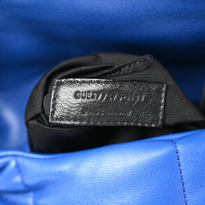 Saint Laurent Lambskin Quilted Small Loulou Puffer Monogram Chain Satchel Majorele Blue 7 of 10