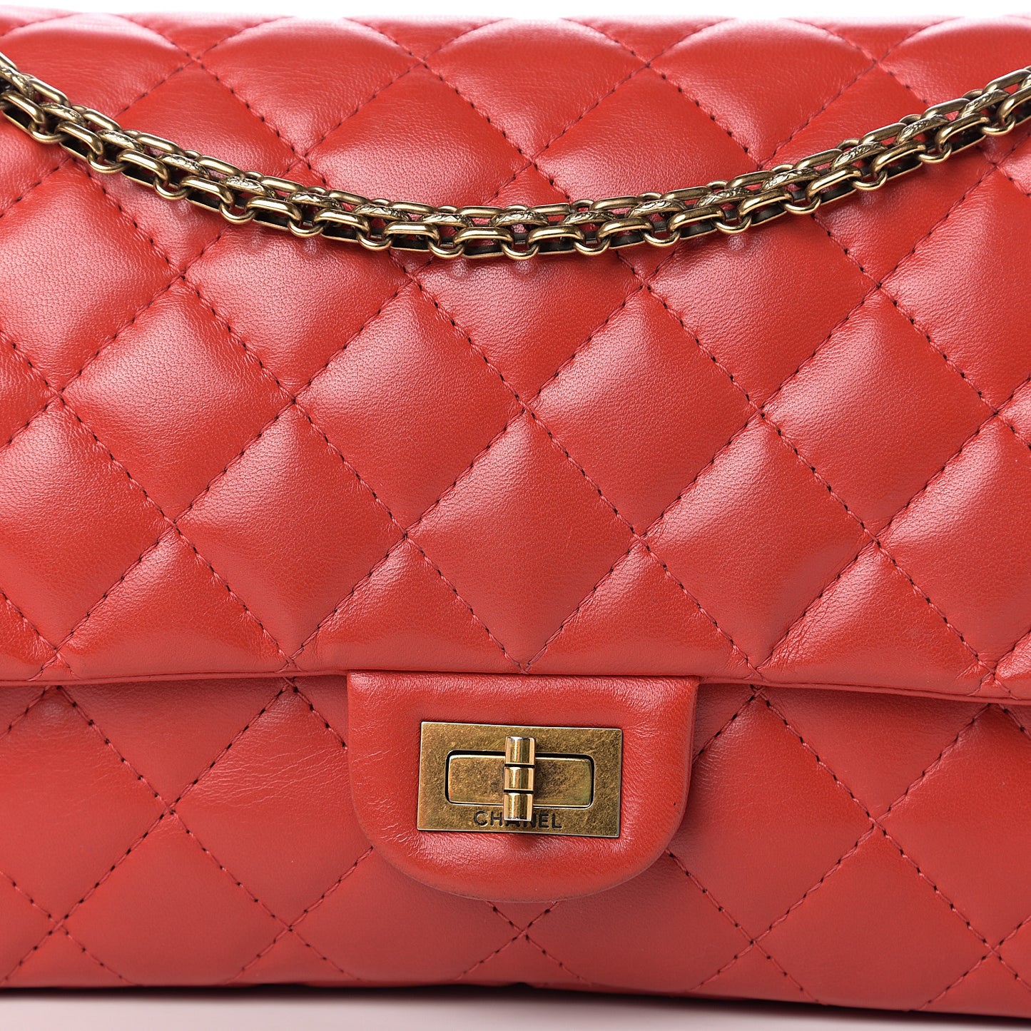 Lambskin Quilted 2.55 Reissue 226 Flap Red