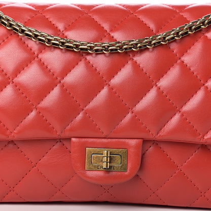 Chanel Lambskin Quilted 2.55 Reissue 226 Flap Red 16 of 17