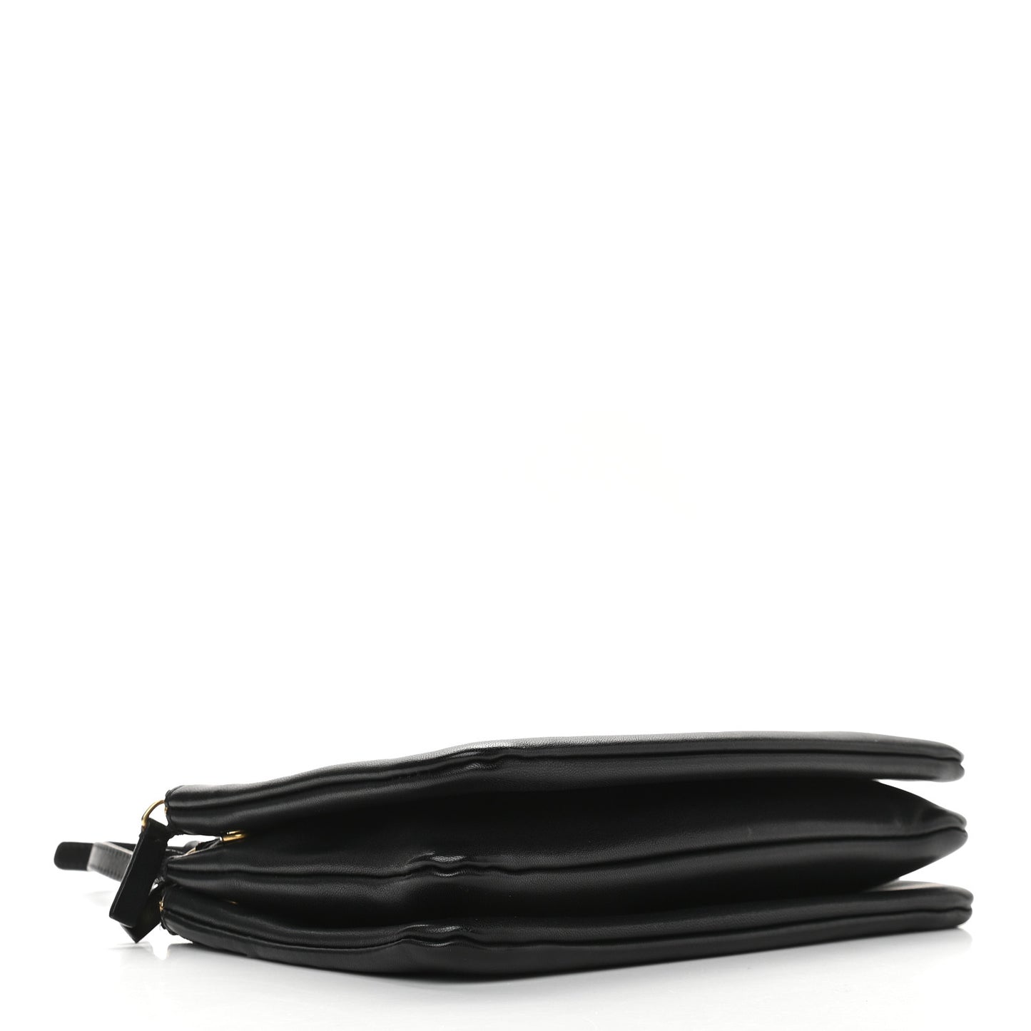Lambskin Small Trio Crossbody Bag Black