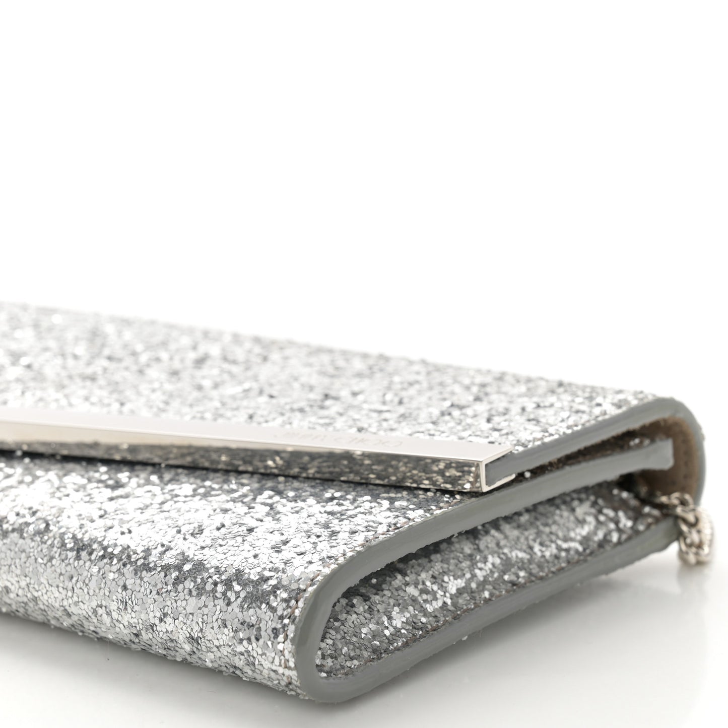 Glitter Emmie Clutch Silver