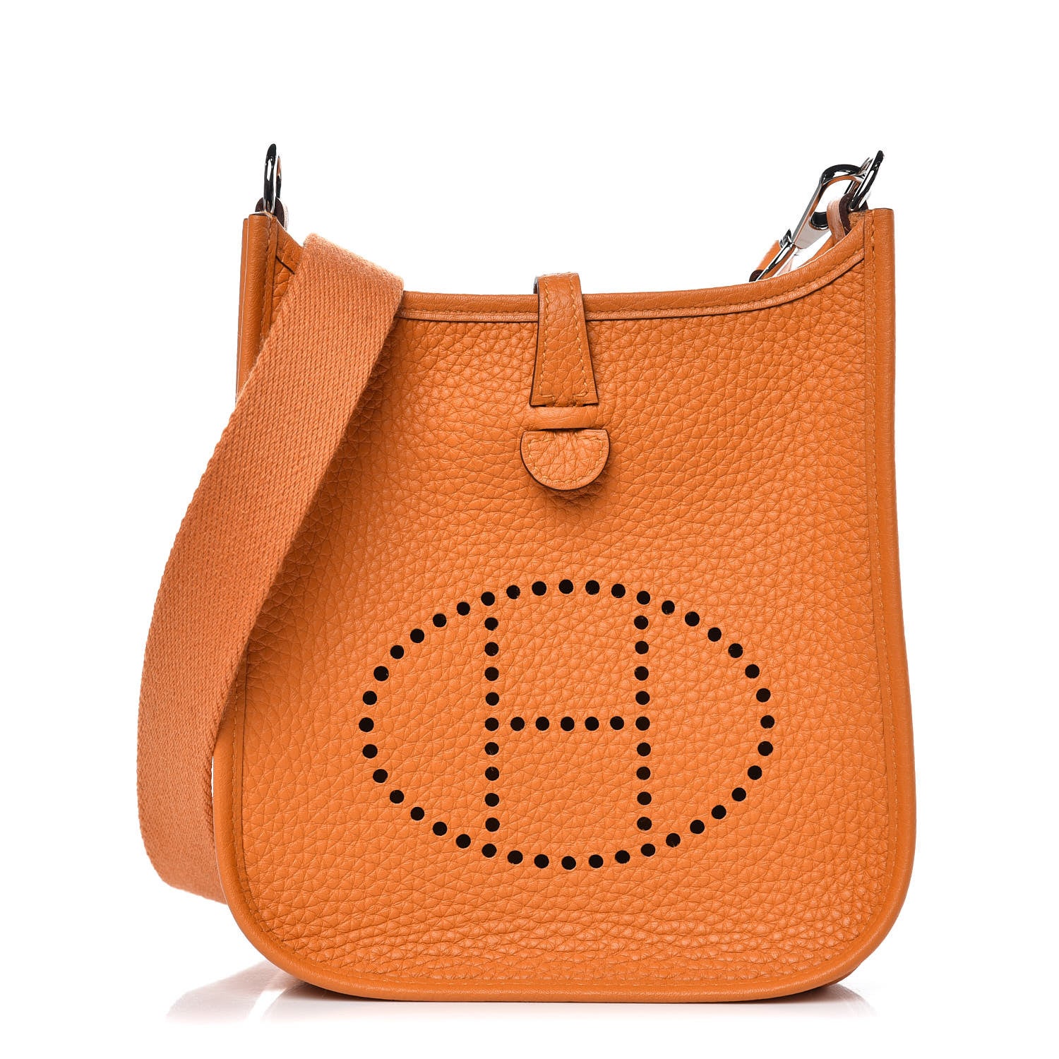 Hermes Taurillon Clemence Evelyne TPM Abricot 1 of 9