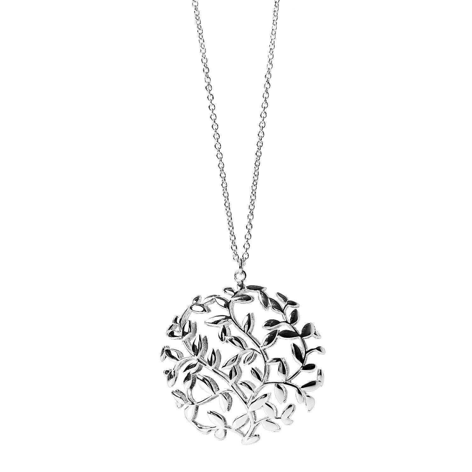 Tiffany Sterling Silver Paloma Picasso Olive Leaf Medallion Pendant Necklace 6 of 6