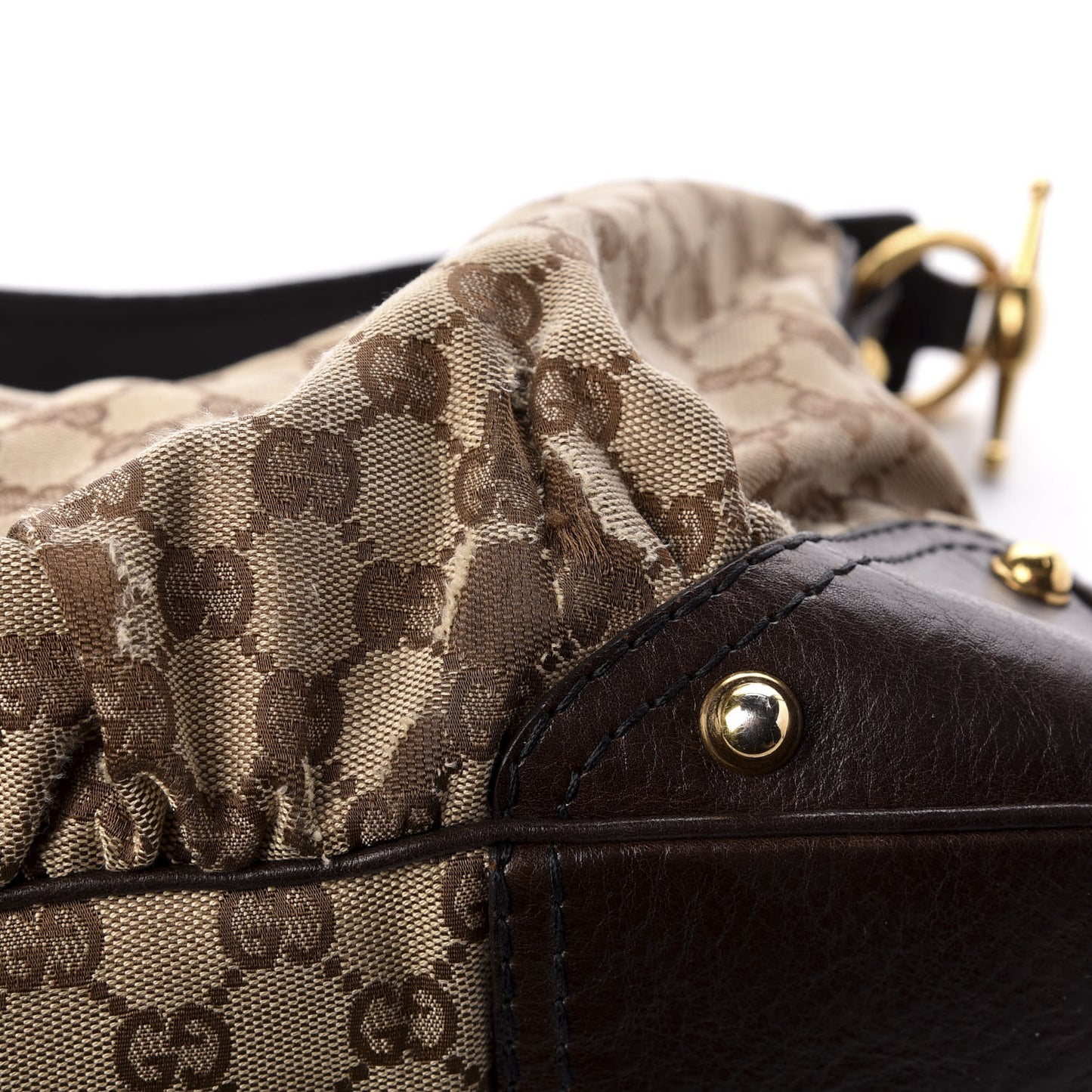 Monogram Medium Jockey Hobo Dark Brown