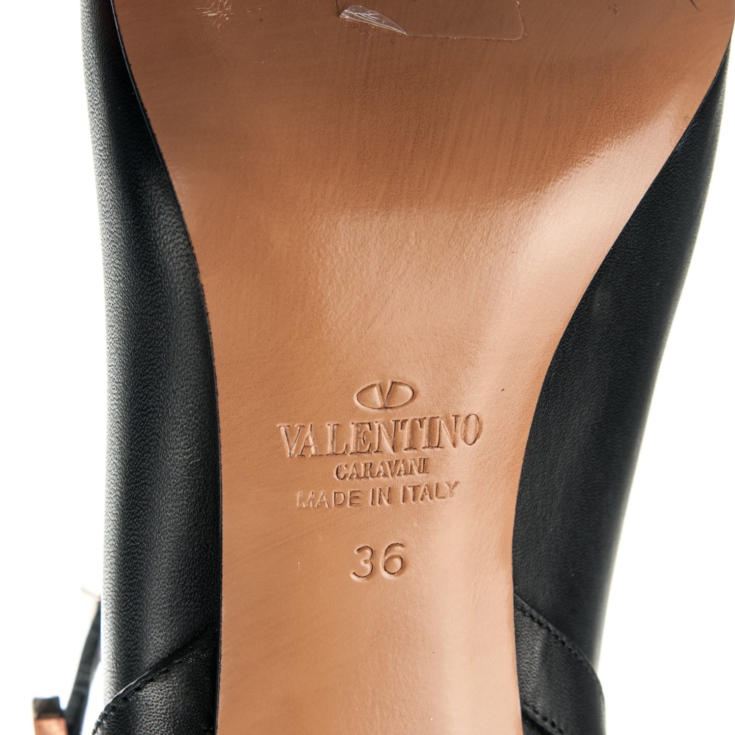 Calfskin Rockstud Peep Toe Double Buckle 100mm Ankle Boots 36 Black