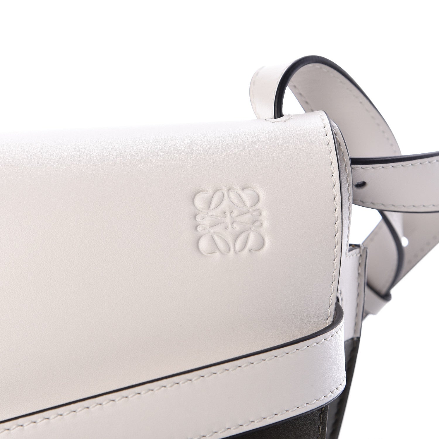 Loewe Calfskin Small Gate Crossbody Bag Khaki Green Soft White 7 of 12