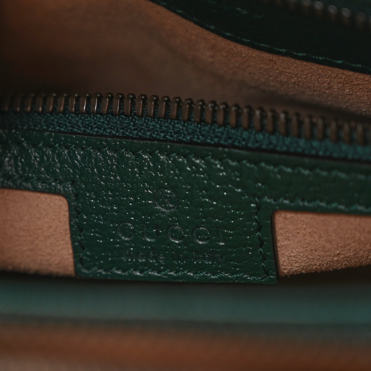 Gucci Textured Dollar Calfskin Web Large Diana Tote Bag Green Pink 7 of 11