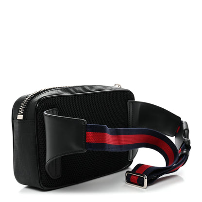 Gucci Soft GG Supreme Monogram Web Belt Bag Black Grey 2 of 10