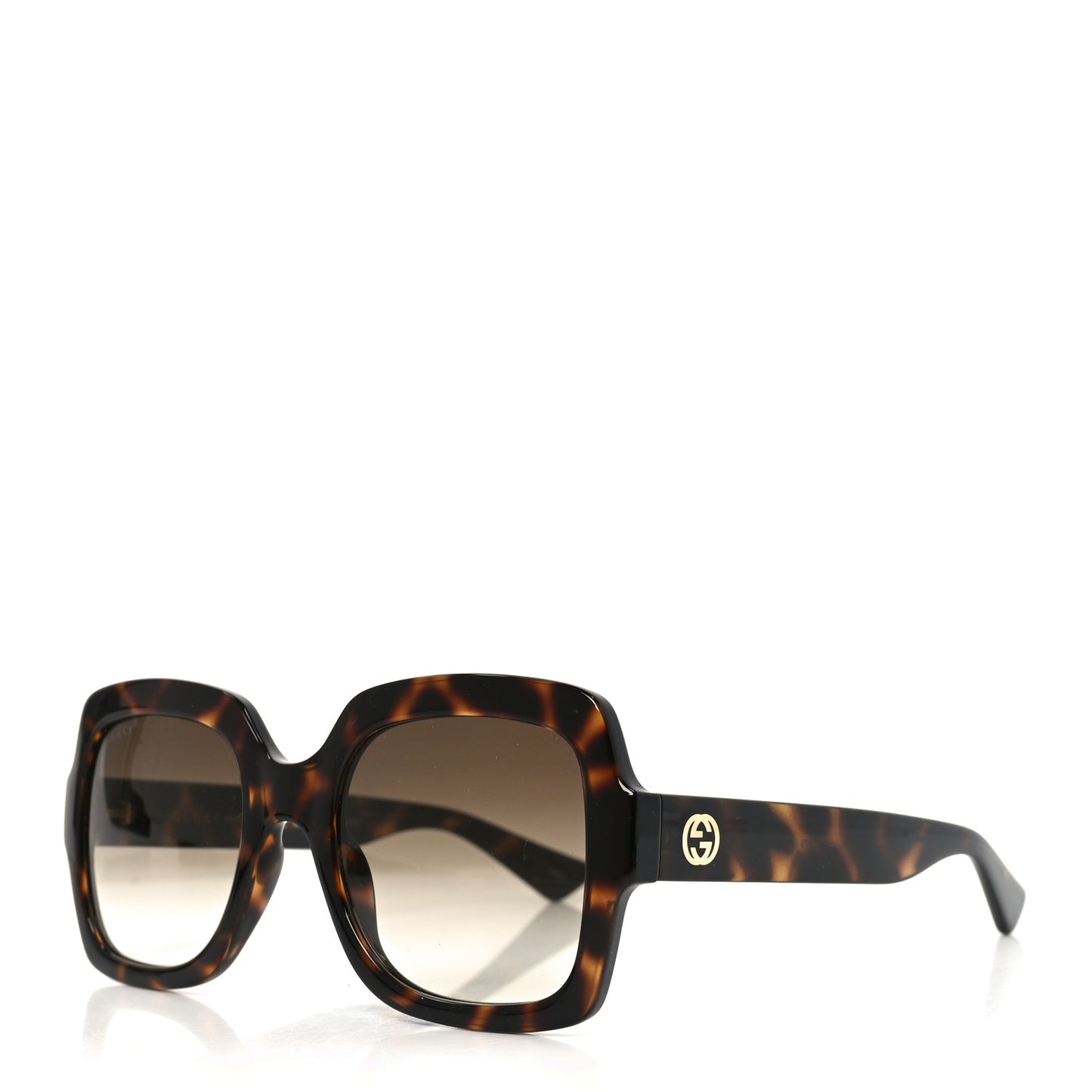 Acetate Square Frame Sunglasses GG1337S Havana