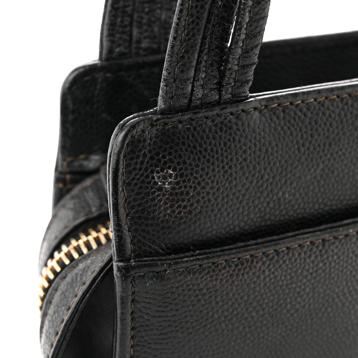 Chanel Caviar CC Shoulder Bag Black 10 of 11