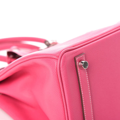 Hermes Epsom Candy Birkin 30 Rose Tyrien Rubis 26 of 33