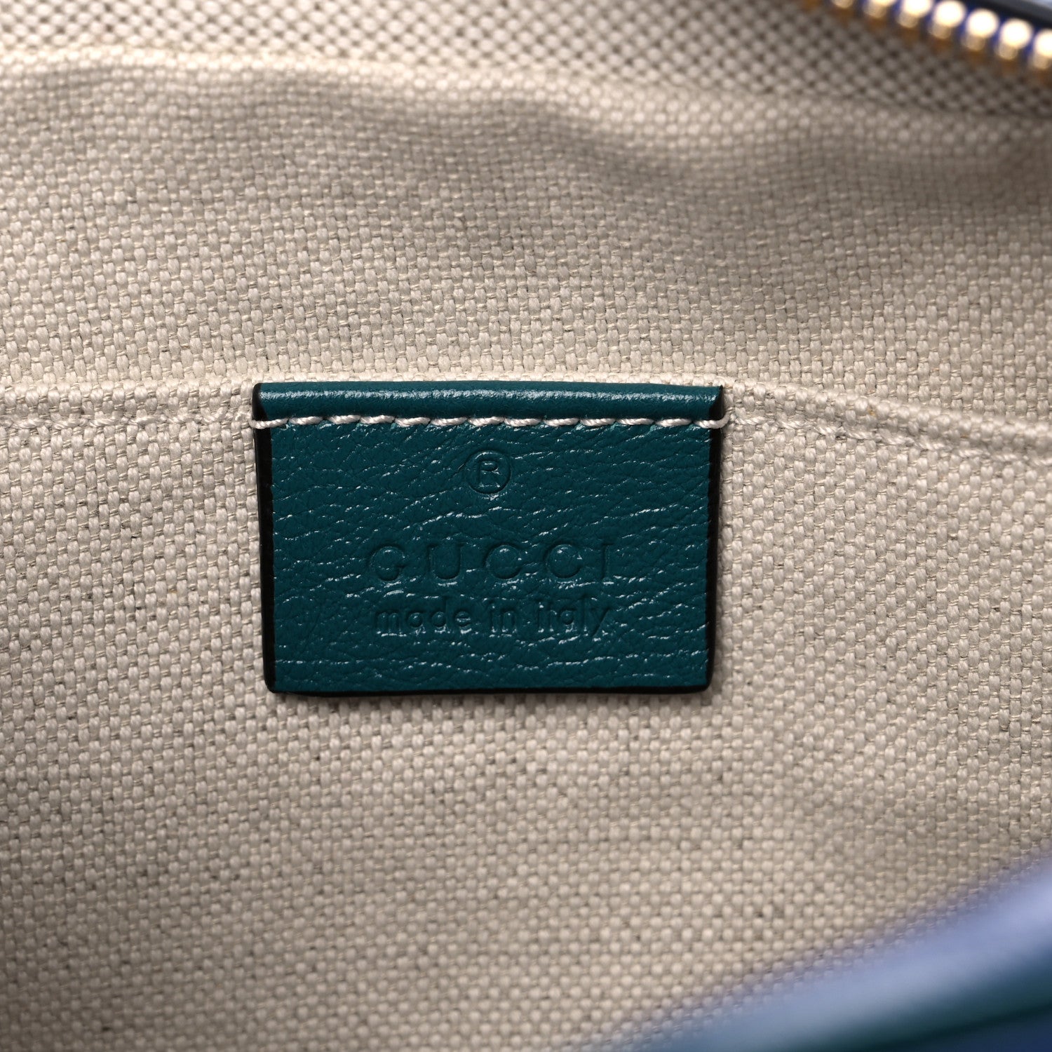 Gucci Azalea Calfskin Enamel Matelasse Diagonal Small Torchon GG Marmont Chain Shoulder Bag Imperial Blue Pavone 6 of 10