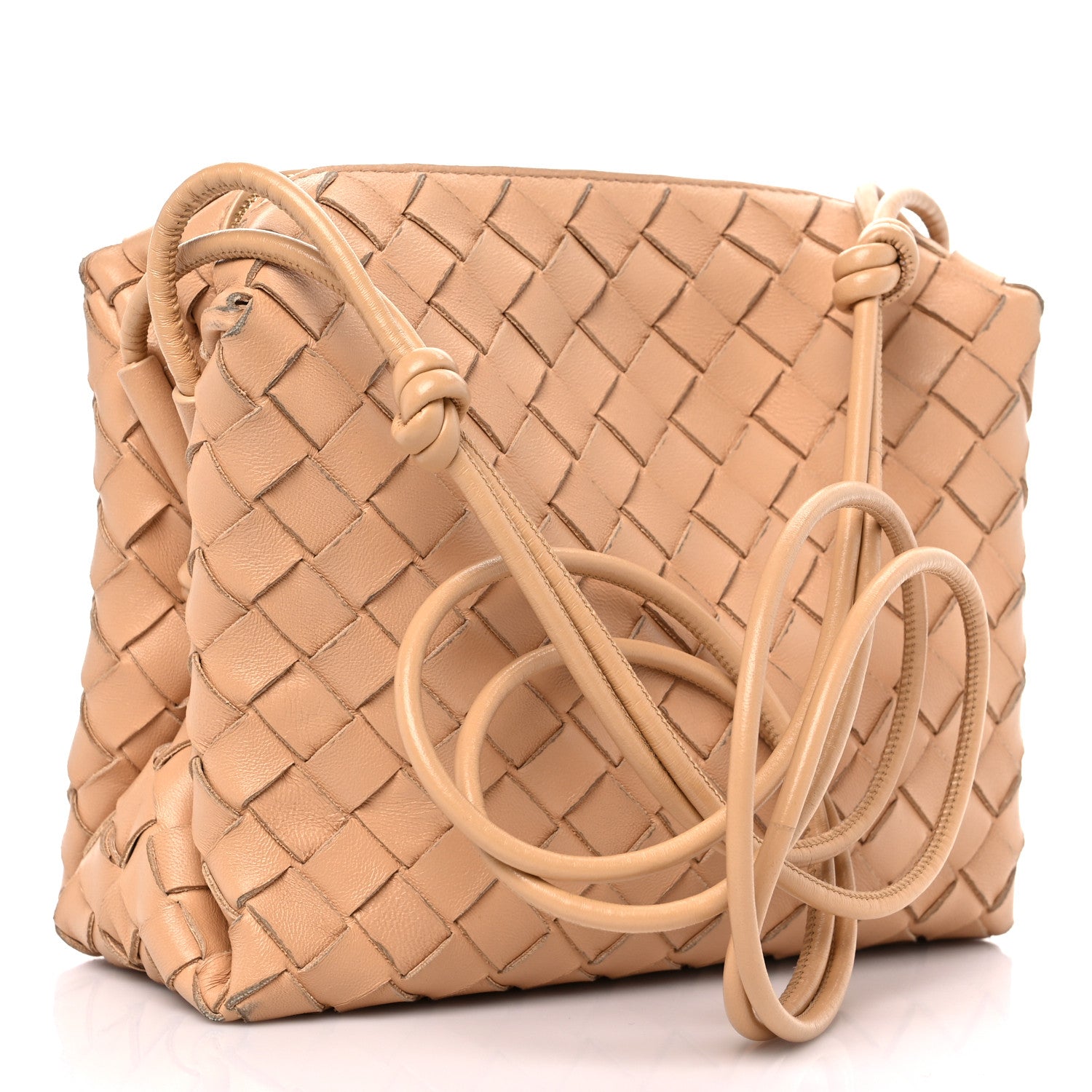 Bottega Veneta Nappa Intrecciato Small Loop Camera Bag Almond 3 of 16