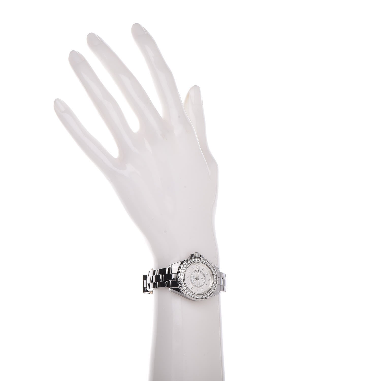 Chanel Titanium Ceramic Diamond Bezel 29mm J12 Quartz Watch 2 of 7
