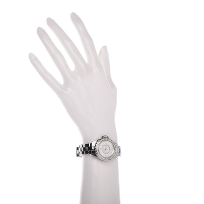 Chanel Titanium Ceramic Diamond Bezel 29mm J12 Quartz Watch 2 of 7