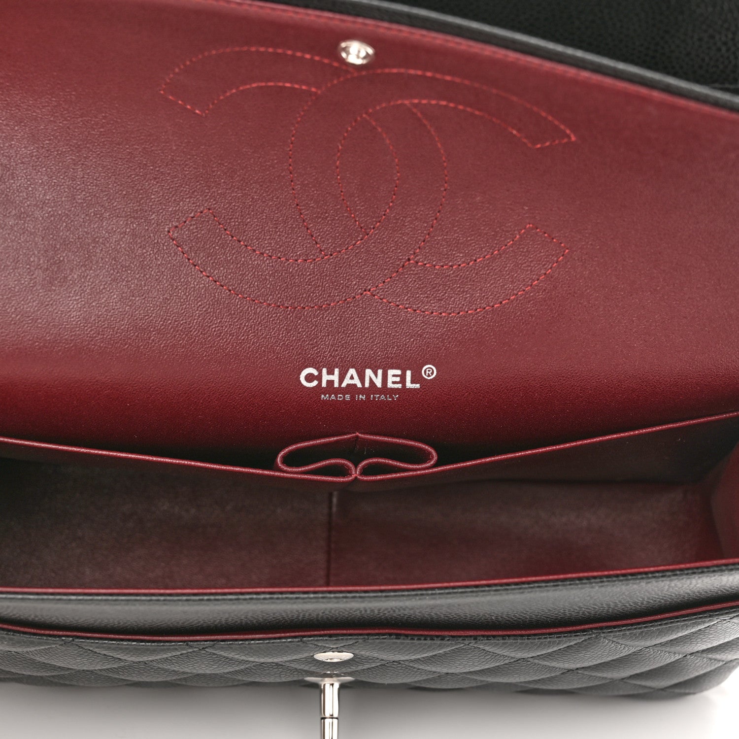 Chanel Caviar Quilted Jumbo Double Flap Black 5 of 11