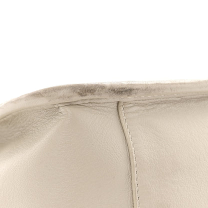 Saint Laurent Lambskin Matelasse Monogram Medium Niki Chain Satchel Ivory 16 of 19