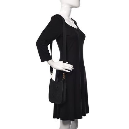 Hermes Taurillon Clemence Evelyne TPM Black 2 of 10