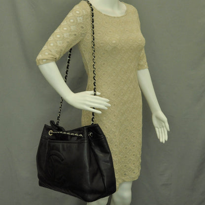 Chanel Washed Caviar Timeless Large Shopping Tote Black 2 of 12