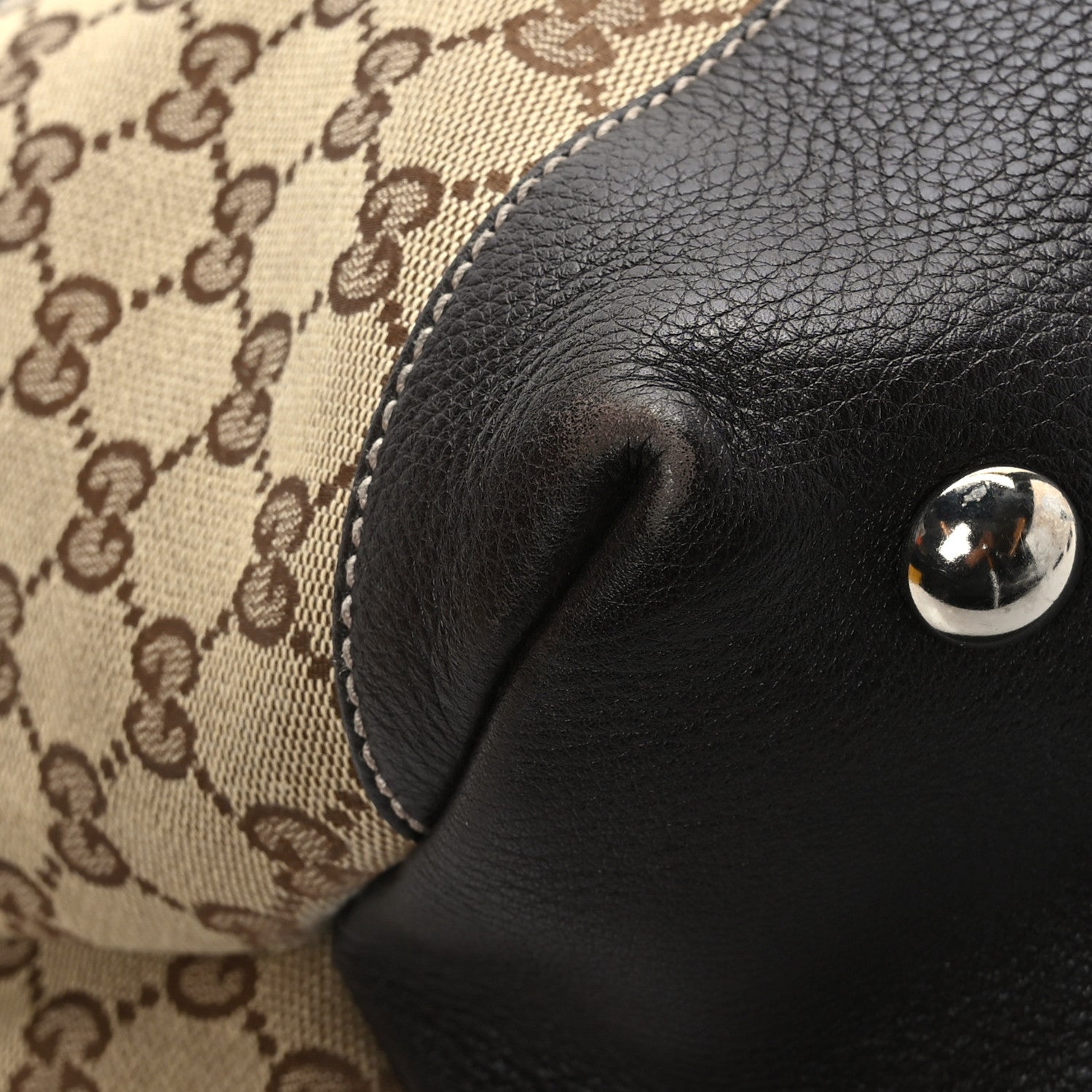 Gucci Monogram Web Sunset Tote Dark Brown 11 of 12