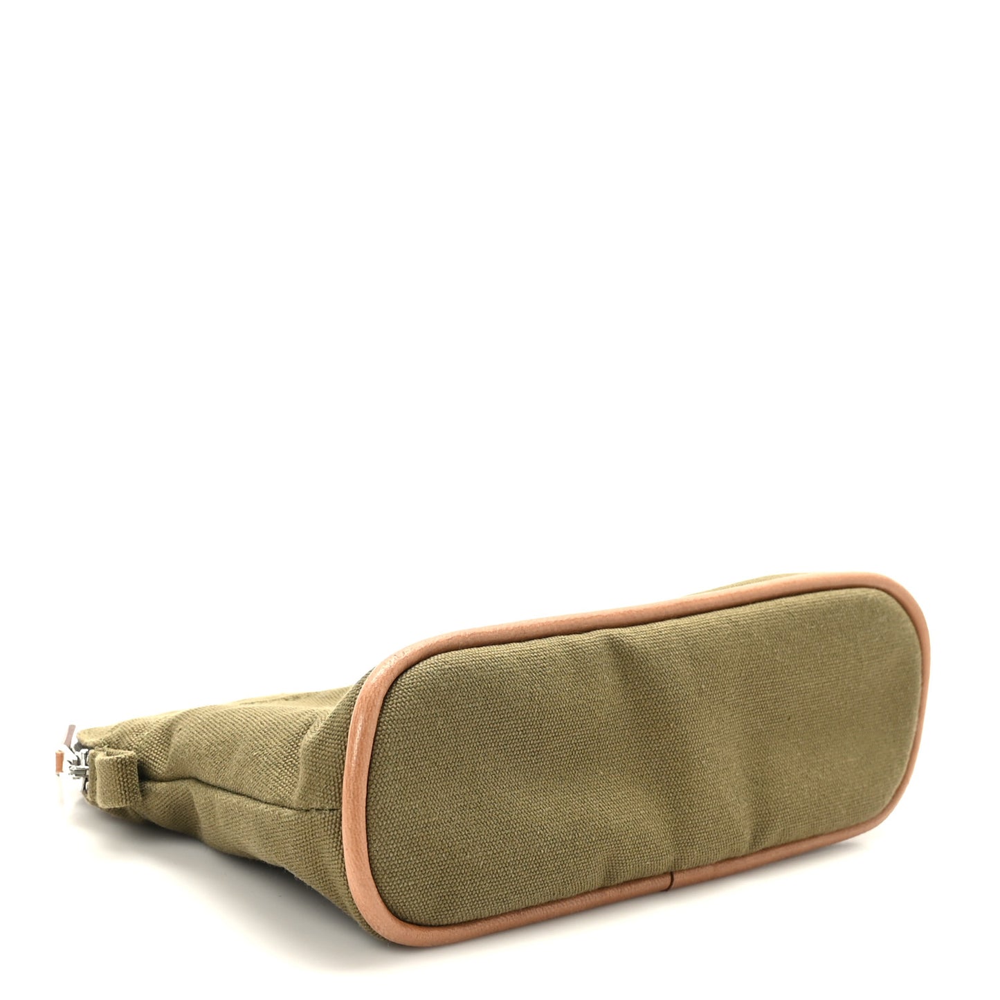 Cotton Canvas Mini Bolide Travel Cosmetic Pouch Khaki