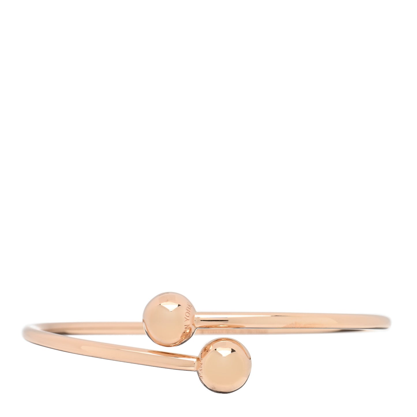 18K Rose Gold 8mm HardWear Ball Bypass Bracelet