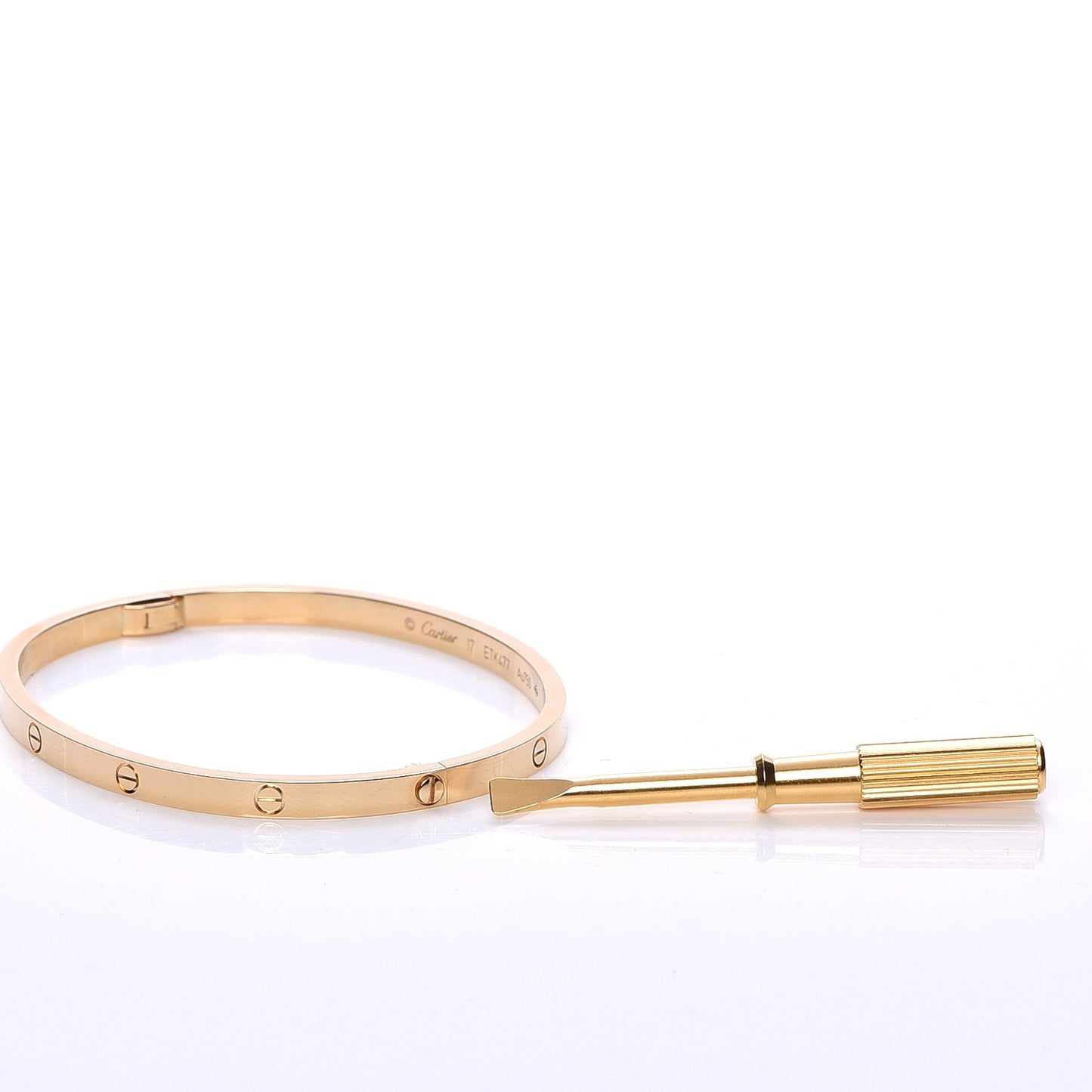 18K Yellow Gold Small LOVE Bracelet 17