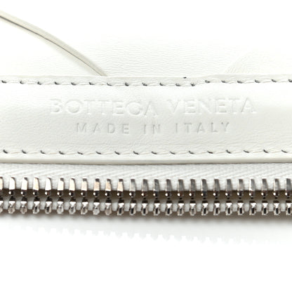 Bottega Veneta Nappa Maxi Intreccio Woven Pouch Clutch White 6 of 12