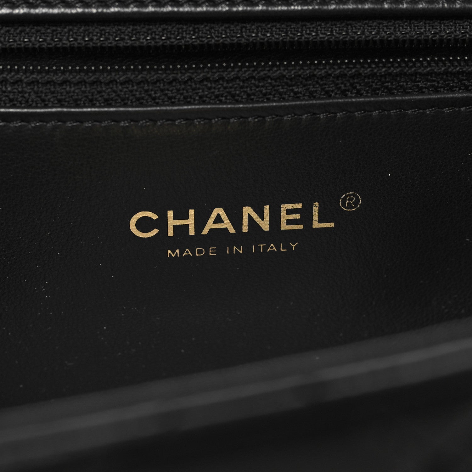 Chanel Lambskin Quilted Chaine Lettre Flap Black 5 of 11