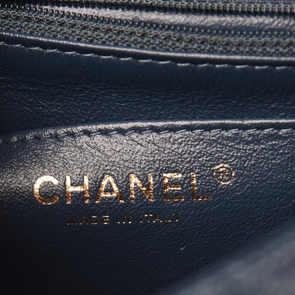 Chanel Iridescent Caviar Quilted Mini Square Flap Dark Blue 6 of 10
