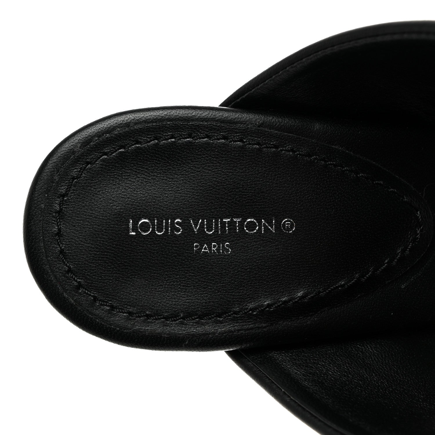 Louis Vuitton Lambskin Drapy Heel Mules 40 Black 6 of 8
