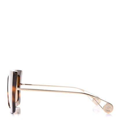 Gucci Acetate Oversize Square Frame GG0435S Sunglasses Havana 3 of 9