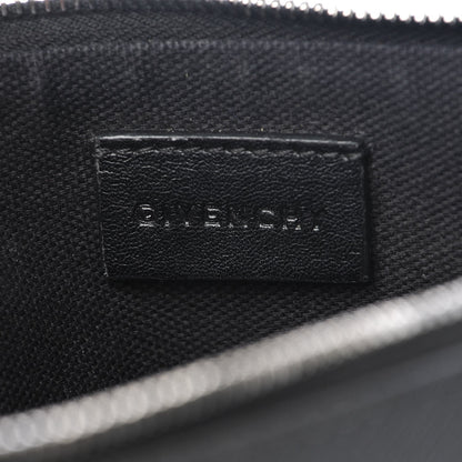 Givenchy Textured Coated Canvas Gothic Medium Cosmetic Pouch Black 6 of 9