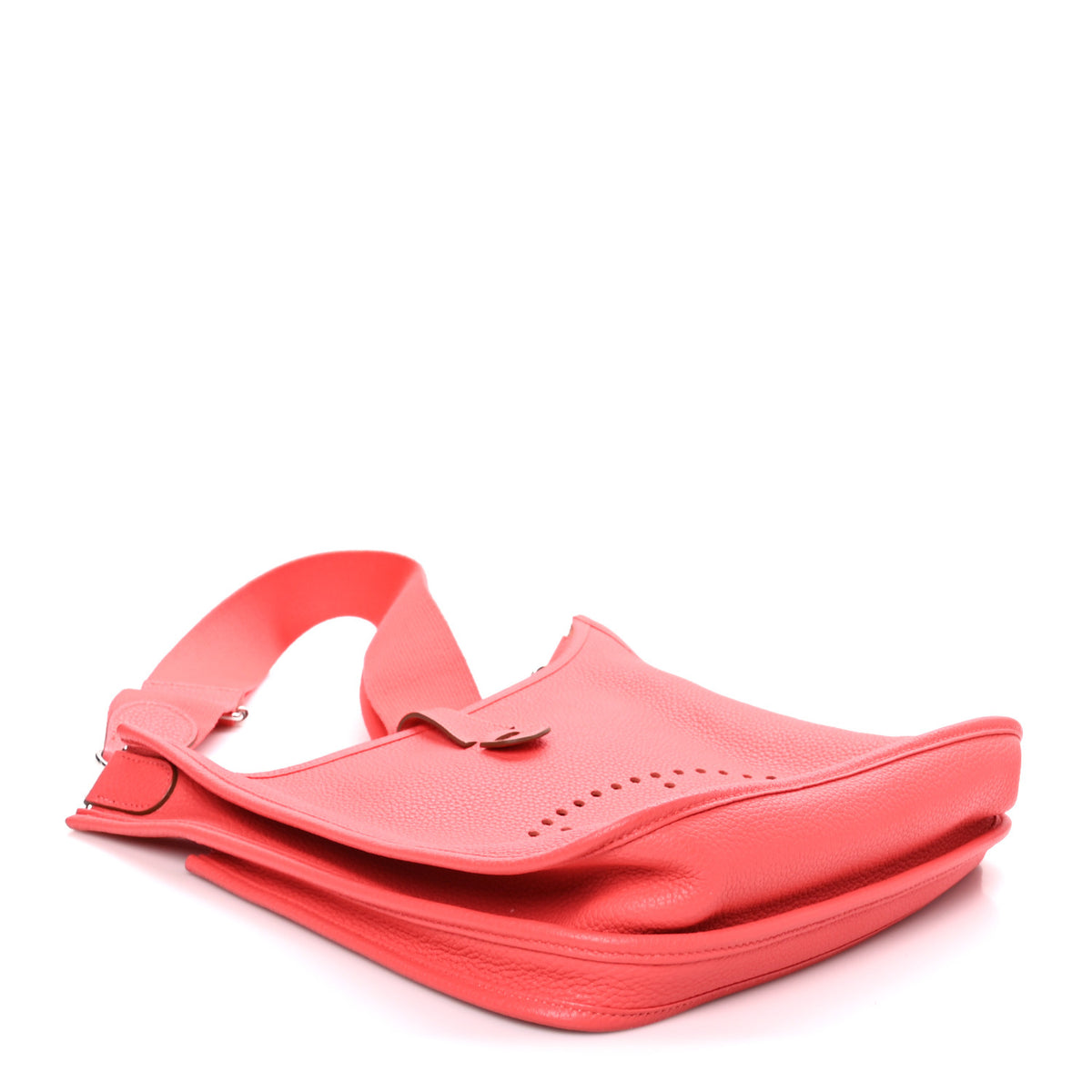 Hermes Taurillon Clemence EVELYNE III PM Rouge Pivoine 4 of 10