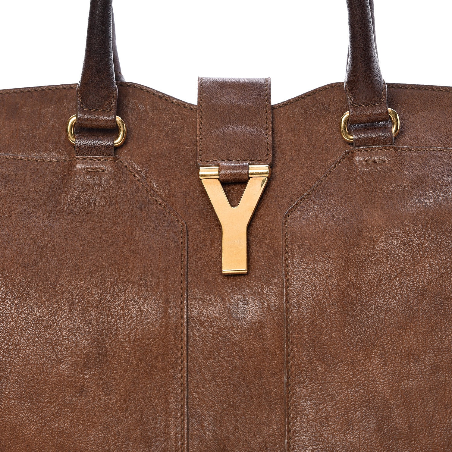 Saint Laurent Sheepskin Large Cabas ChYc Biscuit 8 of 26