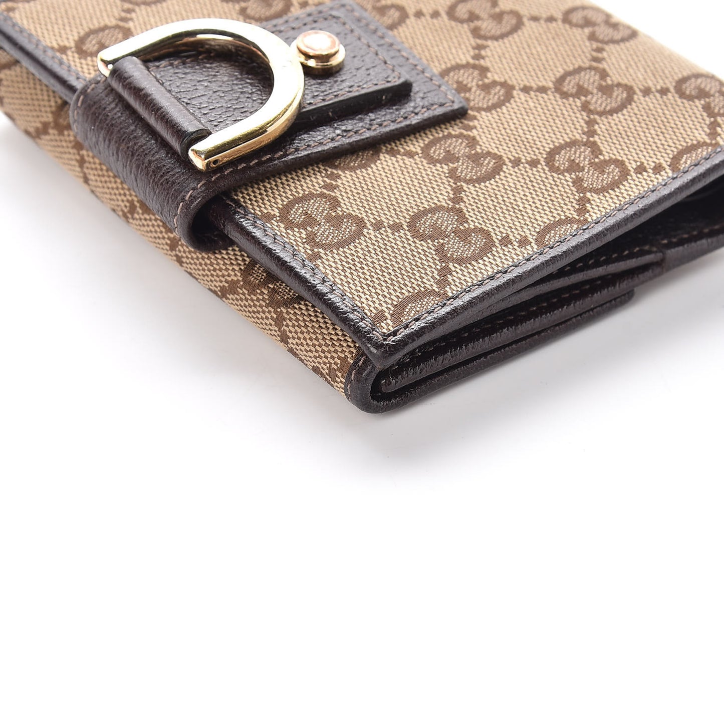 Monogram Abbey Compact Wallet Dark Brown