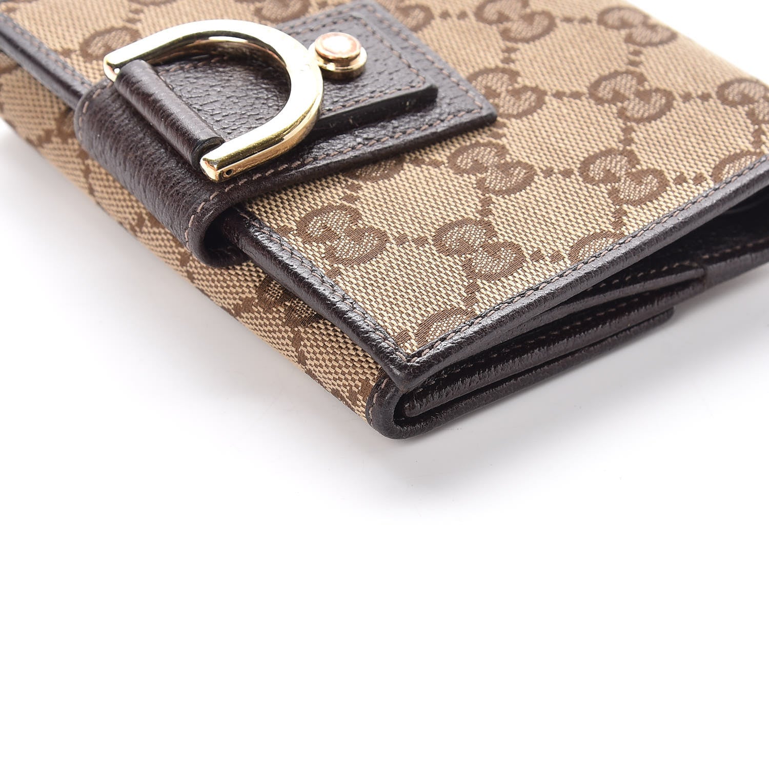 Gucci Monogram Abbey Compact Wallet Dark Brown 18 of 18