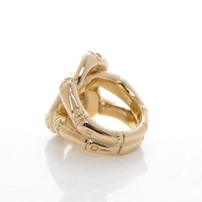 John Hardy 18K Yellow Gold Bamboo Knot Ring 52 6.25 3 of 5