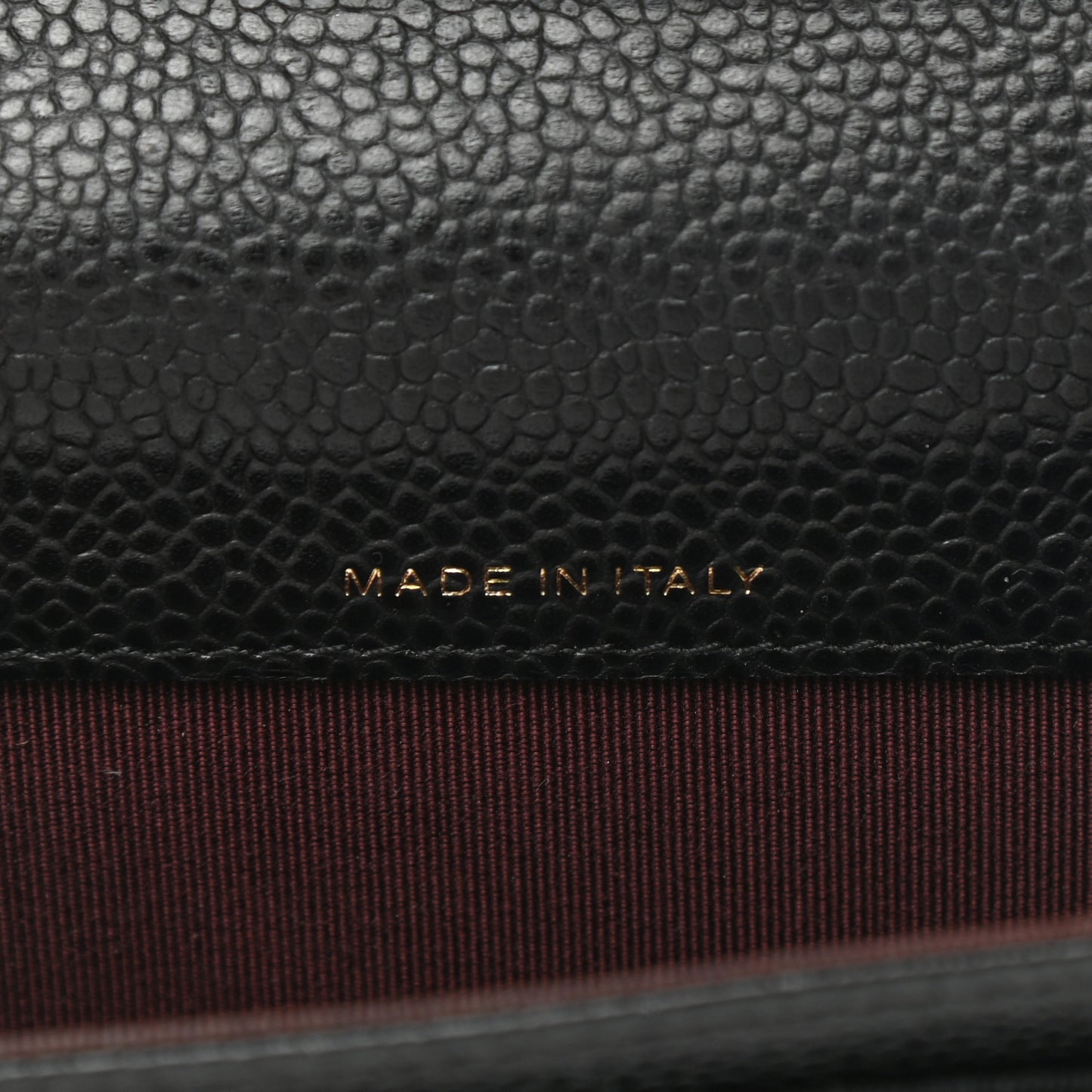 Caviar Quilted Flap Card Holder Black