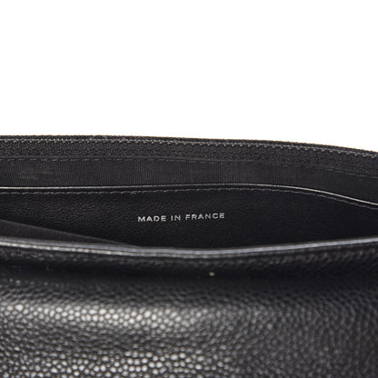 Chanel Caviar Half Moon Wallet On Chain WOC Black 7 of 9