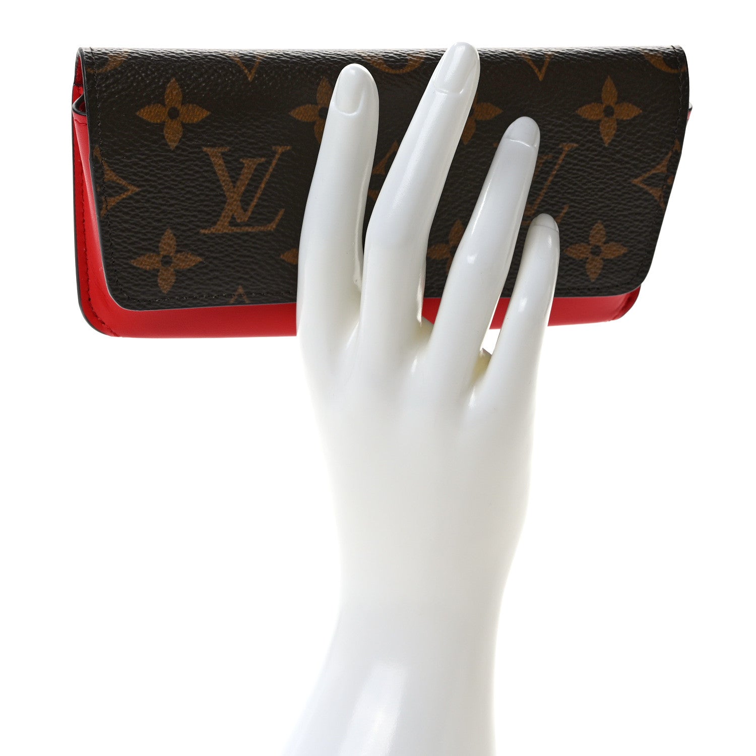 Louis Vuitton Monogram Woody Glasses Case Rouge 2 of 9