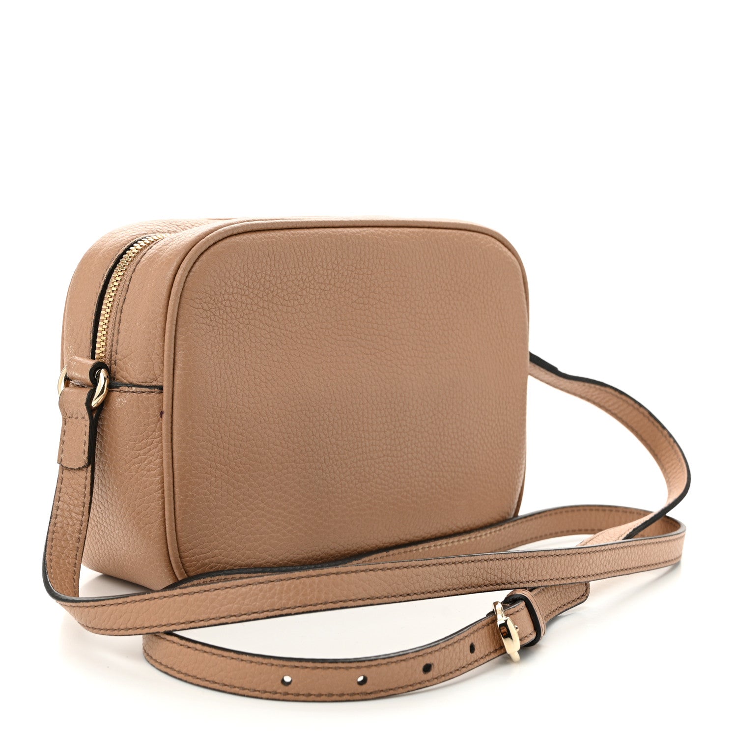 Gucci Pebbled Calfskin Small Soho Disco Bag Camelia 3 of 12