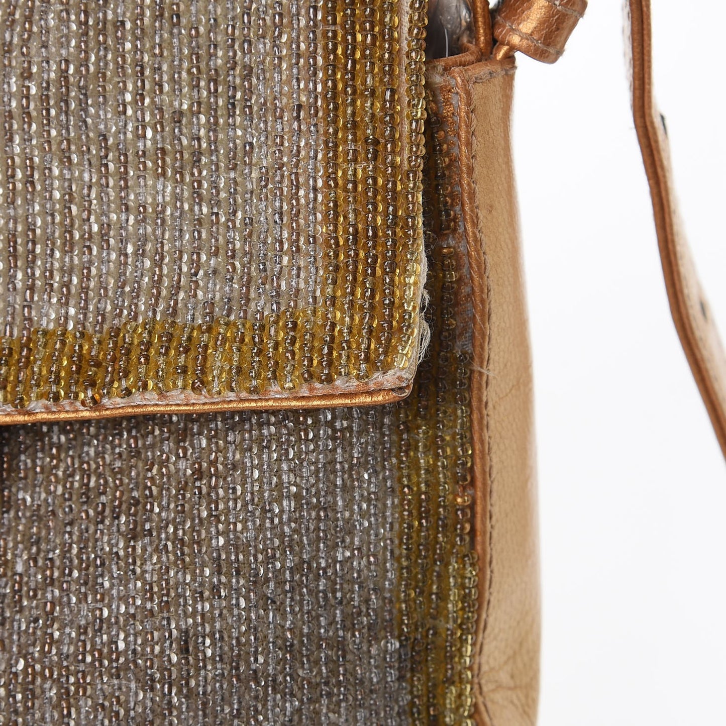 Beaded Baguette Gold Silver