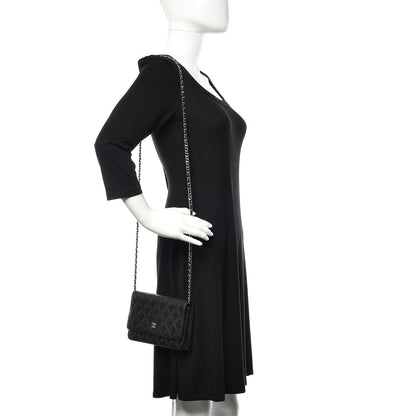 Chanel Caviar Quilted Wallet On Chain WOC Black 2 of 13